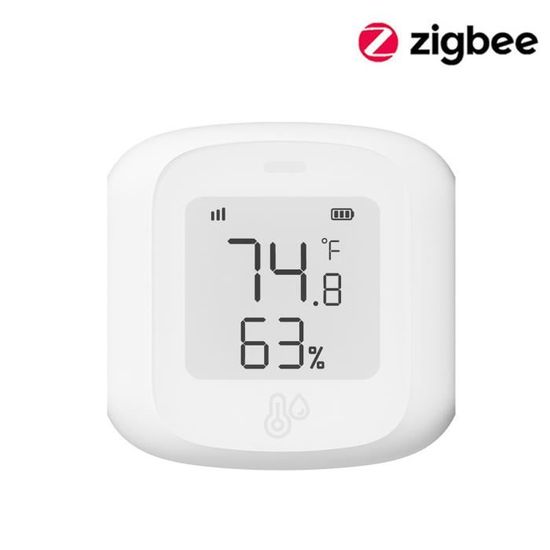 ZigBee Thermomètre hygromètre intelligent, mini capteur de