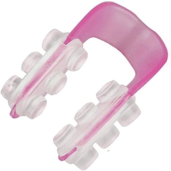 1 X Pince-nez Magic – Shapeur De Nez – En Caoutchouc Rose – Léger Et Confortable