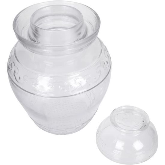 Bocal Fermentation Verre KADAX 15L - Couvercle Hermétique, Qualité Alimentaire - Pour Vin, Choucroute