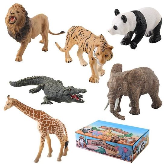 Set 32 Figurines Animaux Sauvages Pinowu - Safari, Jungle - Plastique Non Toxique - Éducatif Et Jouet