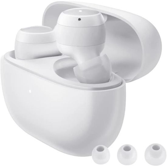 Redmi Buds 3 Lite Blanc, écouteurs Bluetooth 5.2, Autonomie 18h,Réduction de Bruit,résistant à l'eau,Type-C Charge,Stéréo Opération