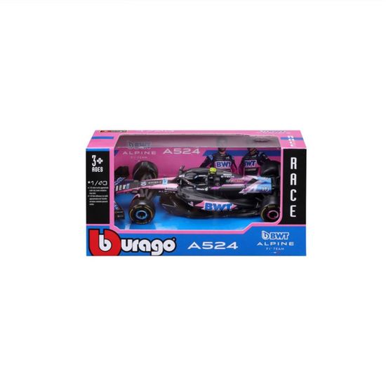 Miniature Métal Bburago Bburago - Alpine A524 F1 Bahrain 2024#Gasly - Voiture Lego Technic F1