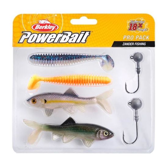 Gros Lot De 22 Paquets Berkley PowerBait Shad-E – Leurres Souples Multicolores Pour Pêche