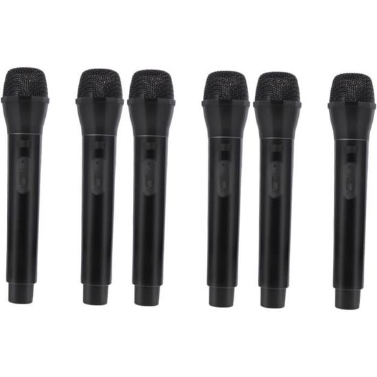 6 Pièces Modèle De Micro Microphone De Fête Micro Karaoké Jouet De