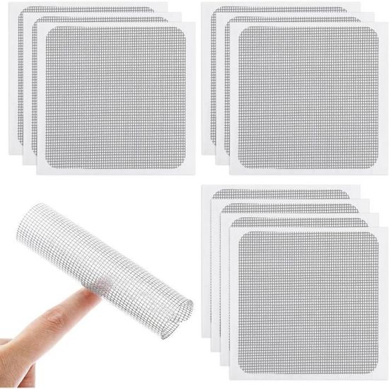 Moustiquaire Pour Fenêtre Uxcell - 24x31, Fibre De Verre, Cadre Noir, Crochet & Boucle