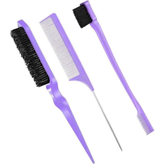 Lot De 9 Peignes Et Brosses à Cheveux - Set Coiffure Double Tranchant