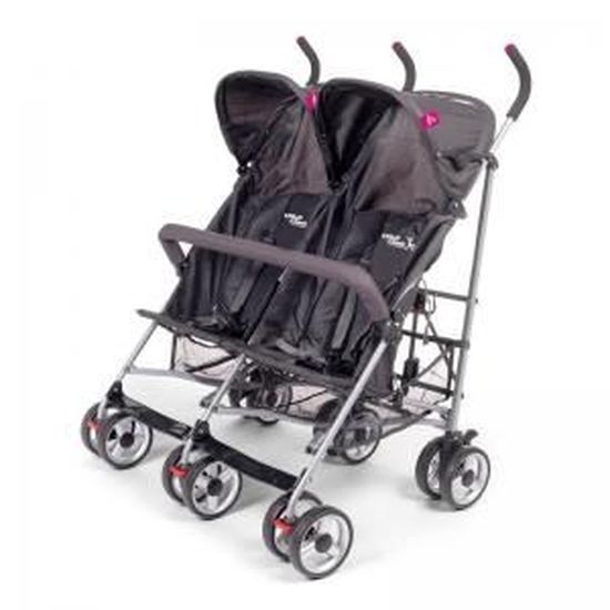 Poussette Double Buggy Grise Cdiscount Puericulture Eveil bebe