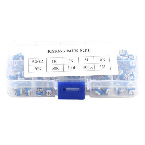 Assortiment de résistances variables 100pièces,résistance variable de