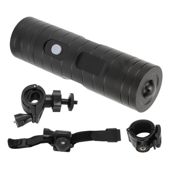 Caméra D'Action Vélo/Casque - 1080P, 12MP, Grand Angle 120° - Étanche IP66 - WiFi - Batterie 3h - Or