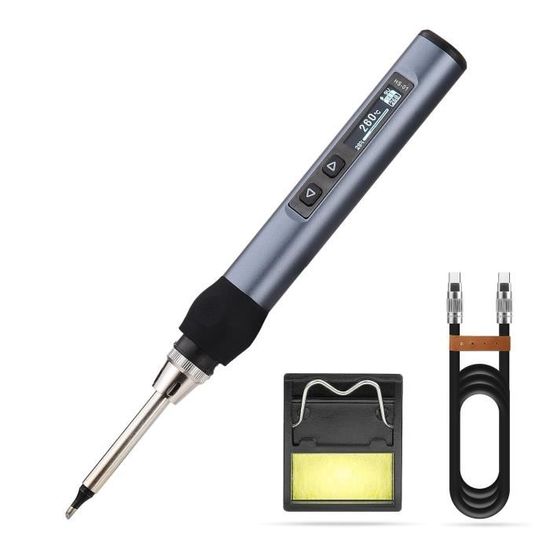 Fer A Souder Sans Fil, USB C Fers à Braser,Kit Fer à Souder Sans Fil