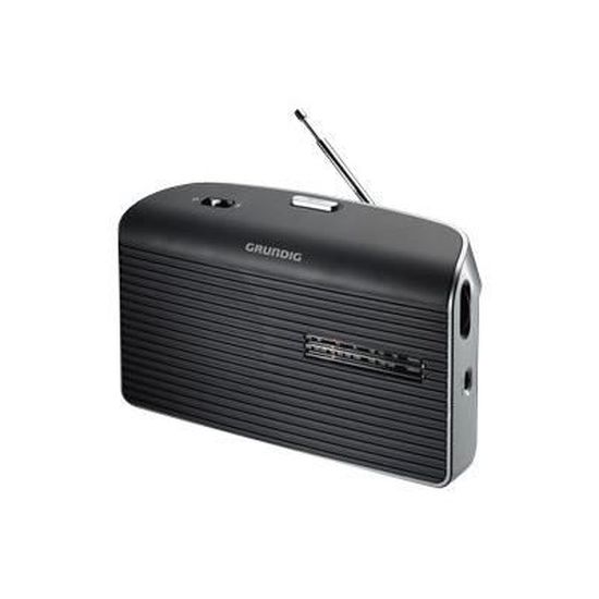 Radio portable GRUNDIG GRN1510 - Analogique AM/FM/MW - Argent