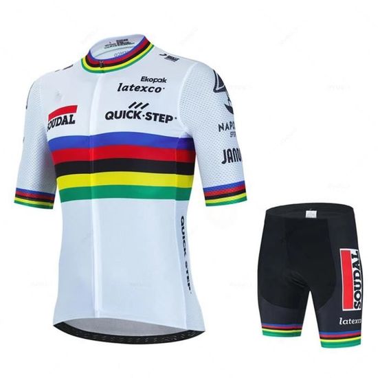 Maillot Cyclisme Vintage Quick Step - Vermarc Time Latexco - Taille L Manches Courtes