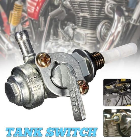 Vanne Carburant Pompe Essence ON/OFF - Compatible Honda - Raccord Tuyau Plastique Inclus
