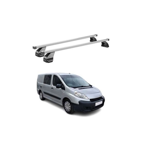 Barres De Toit BASIC 4 Pièces Pour Peugeot Expert/Traveller 2017-2025 - Gris, Neuves
