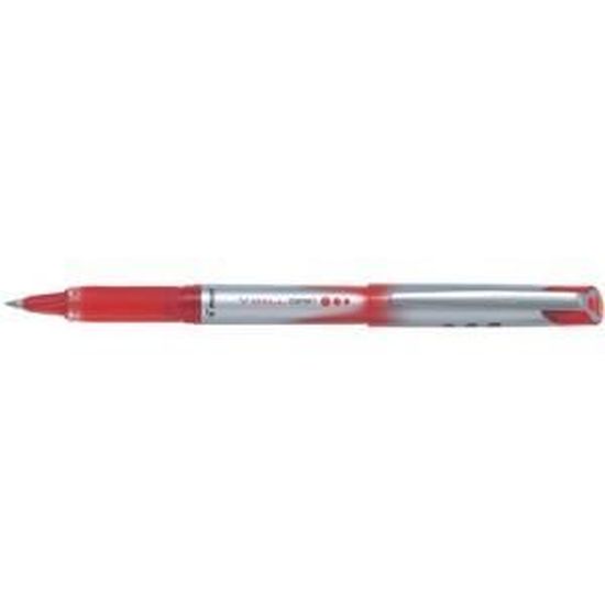 Lot De 6 Stylos PILOT V-Ball 05 - Encre Rouge Fluide Et Précise, Parfaits Pour L'écriture Quotidienne
