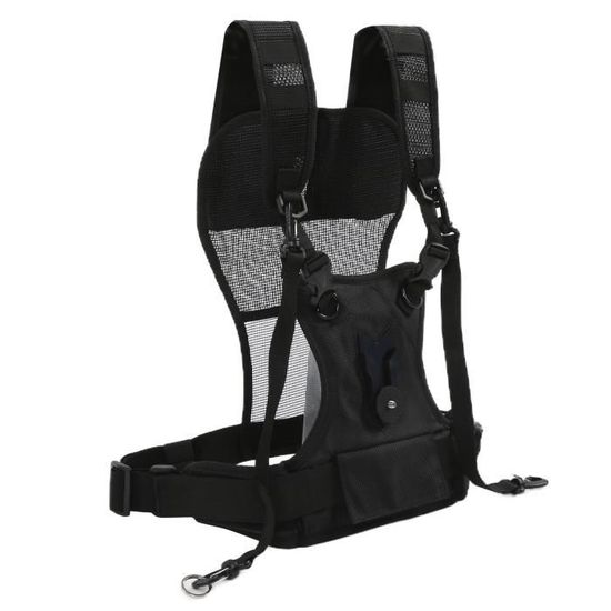 Oreilet Harnais Double Pour Appareil Photo - Sangle De Poitrine Réglable Pour 2 Reflex - Idéal Mariage, Sport, Nature - Confort Et Sécurité Max