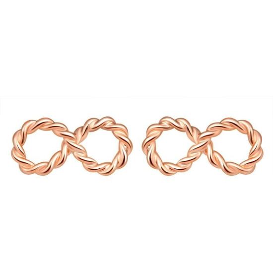 Boucles D'Oreilles Double Infini 'Best Friends Forever' - Grand Format, Neuf