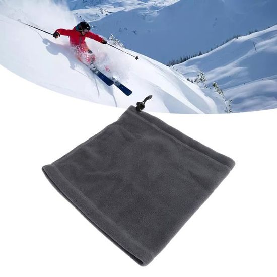 1 -Écharpe thermique pour le cou, Bandana épais en polaire, ski
