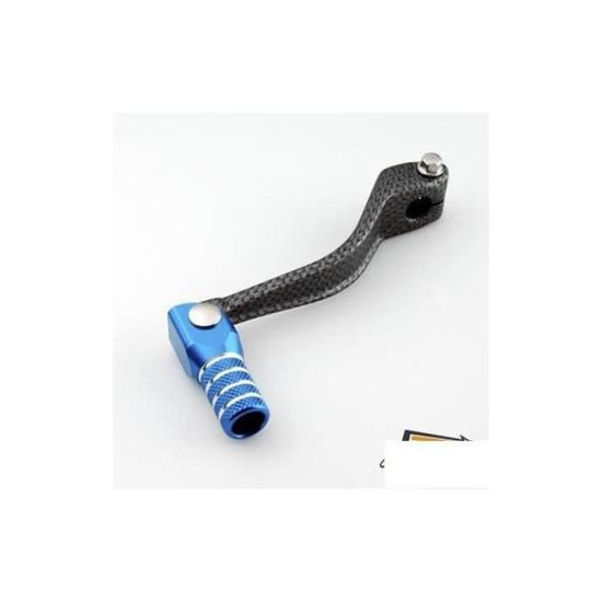 Motodak Sélecteur Vitesse TUN'R Repliable - Compatible Derbi Senda DRD SMT RCR Alu Carbone Mat/Rouge