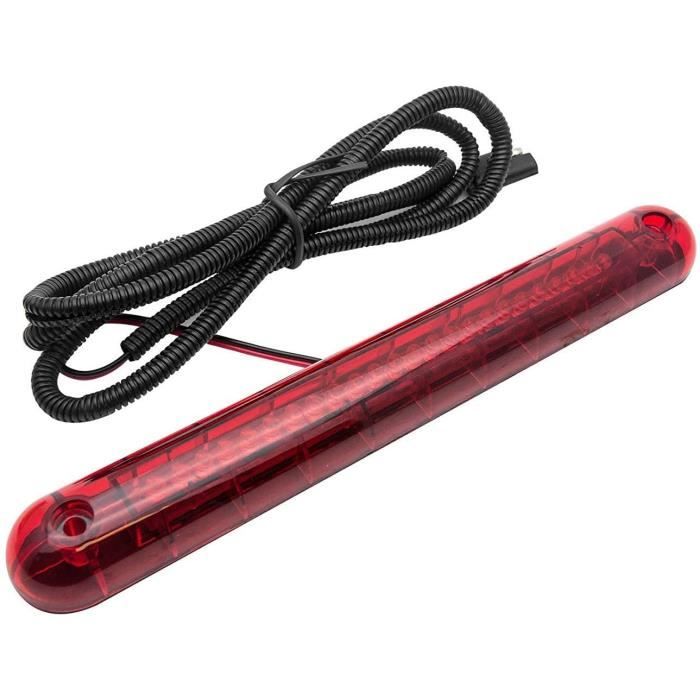 3ème feu de stop 24 LED 12V, installation haute, rouge Cdiscount Auto