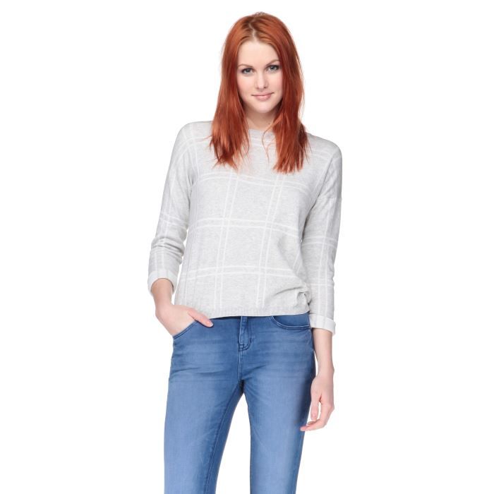 Look pull sales gris femme