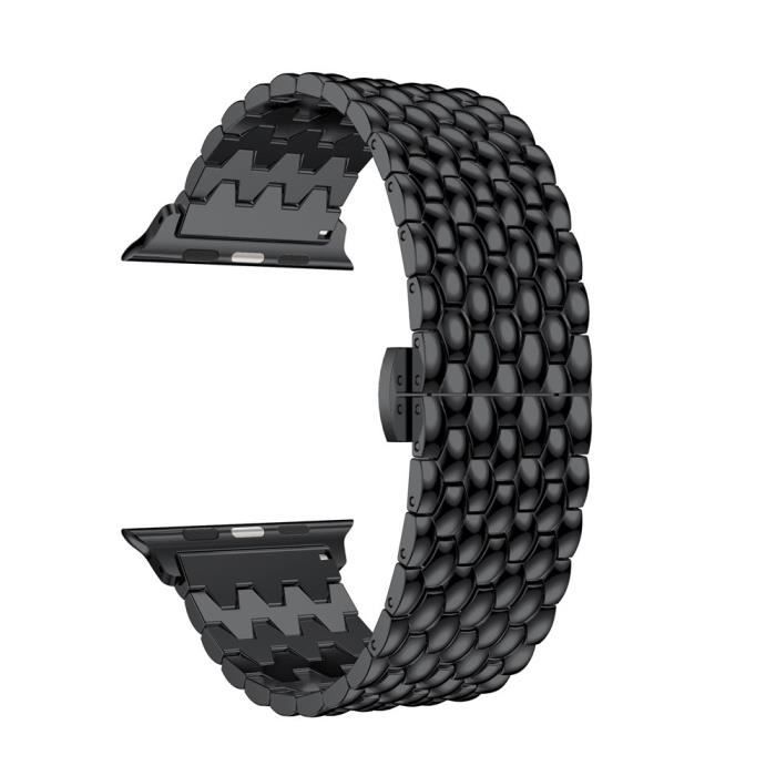 bracelet de montre vendu seul Bracelet en alliage de luxe à bracelet à maillons pour bracelet Apple Watch Series 4 44MM
