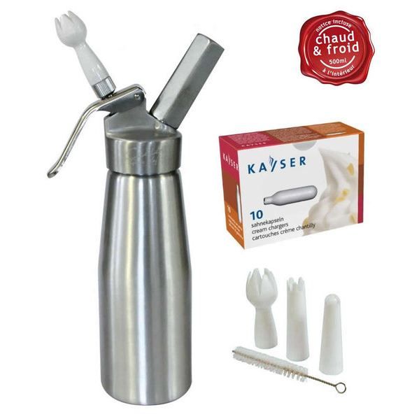Siphon professionnel + 10 cartouches Kayser