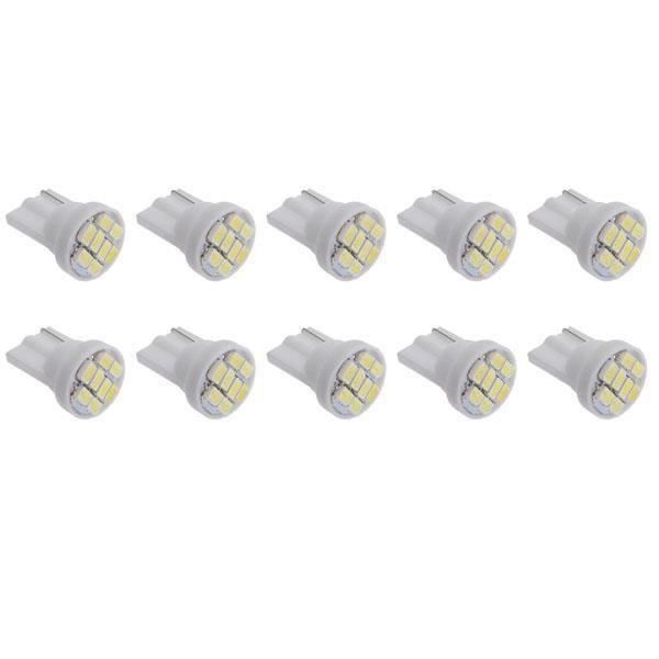 BH 10 T10 194 168 501 W5W 8 3020 SMD LED Ampoule Voiture Veilleuse Blanc - BHTS823A4718