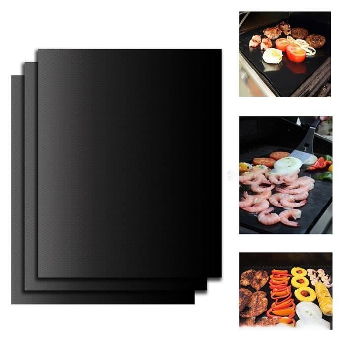 Papier de cuisson réutilisable antiadhésif Feuille de téflon haute température résistante au four, four, micro - 1PC Orange