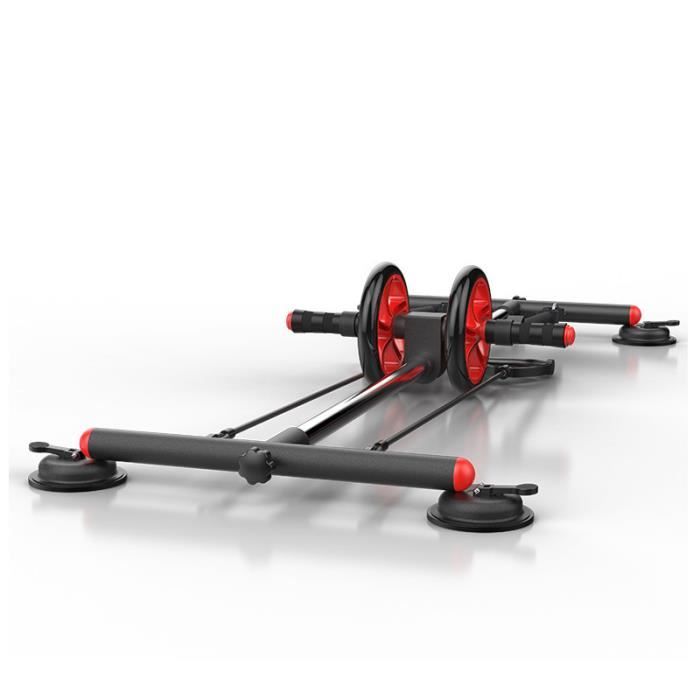 MOYOTEC Entraîneur de Muscle Abdominal Multifonctionnel Abdos Roue abdominale Avec Corde élastique Fitness Maison Gymnase Unisexe