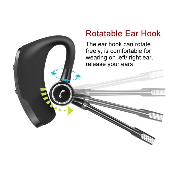 Casque, casque, mains libres sans fil Deep Bass pour téléphone portable de bureau