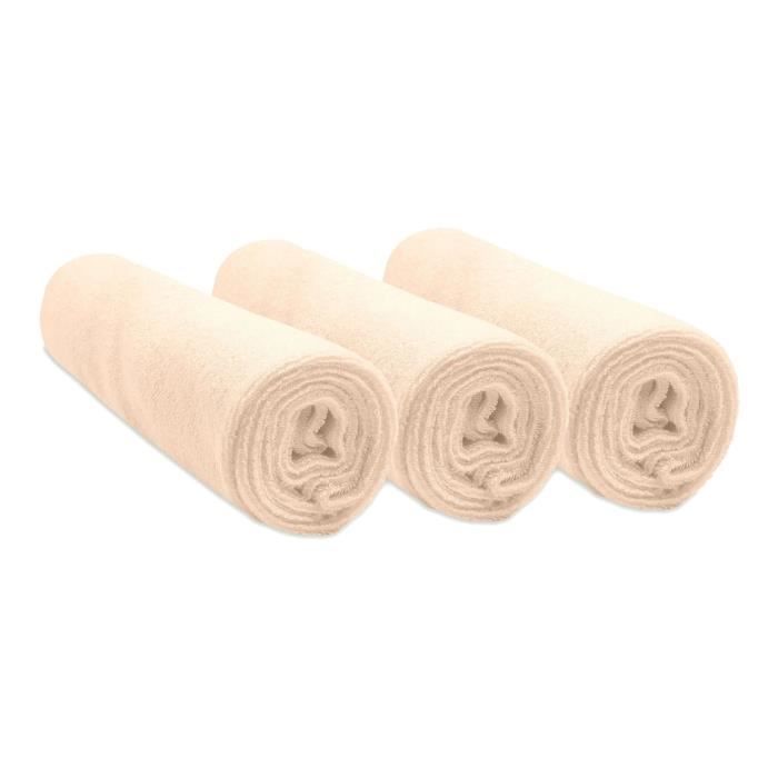Lot 3 housses Matelas à langer coton Bio 50x70