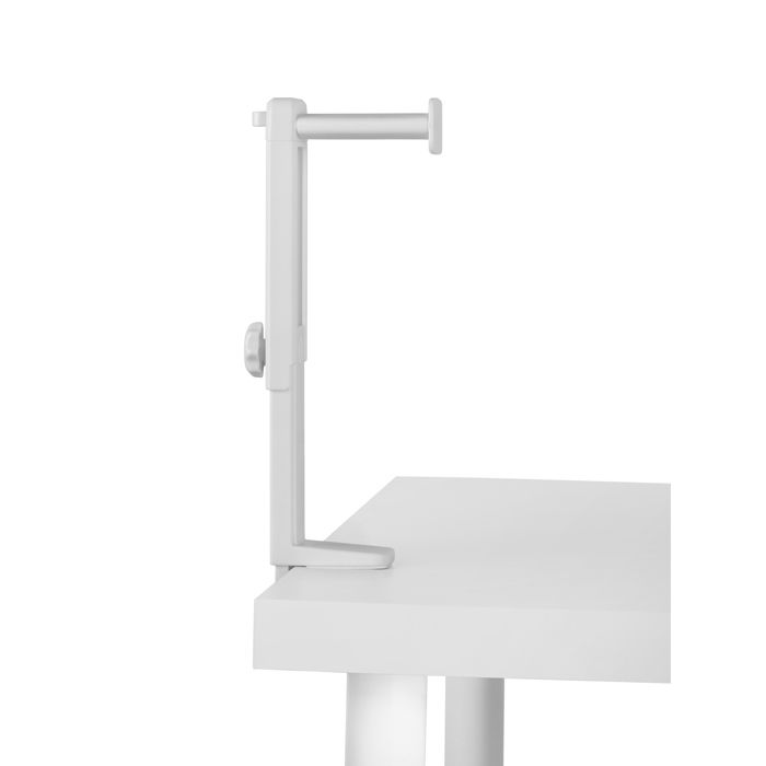 Mars Gaming MHH2 Blanc - Support Casque 2en1 - Gestion Câbles - Hauteur Réglable
