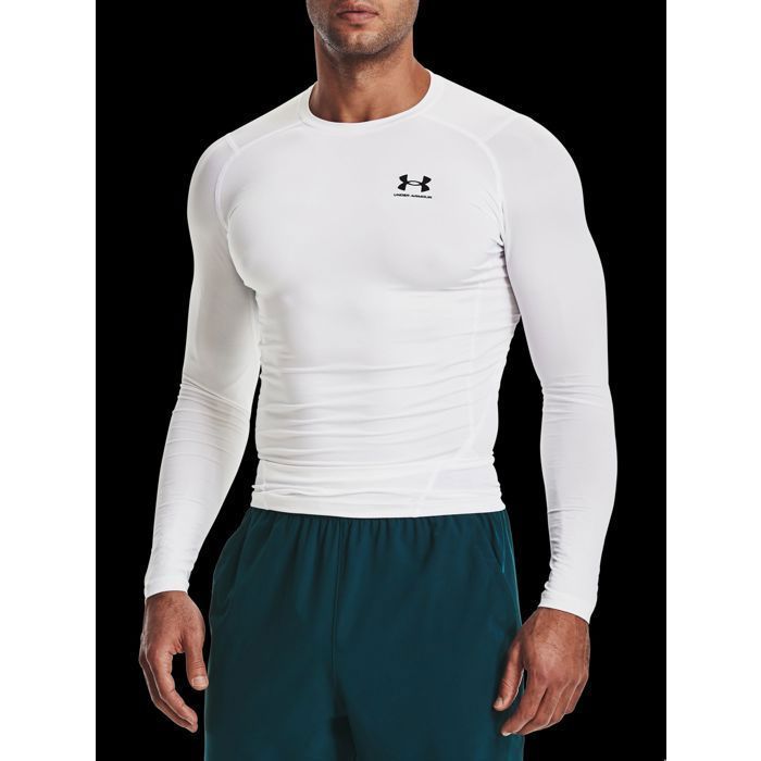 Maillot Under Armour HeatGear - blanc/noir - L