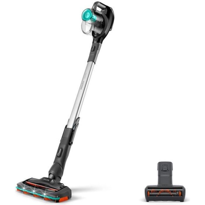 PHILIPS FC6726/01 Aspirateur balai sans fil SpeedPro, 21,6 V, jusqu'à 40min, Brosse d'aspiration 180°, Mini-brosse Turbo