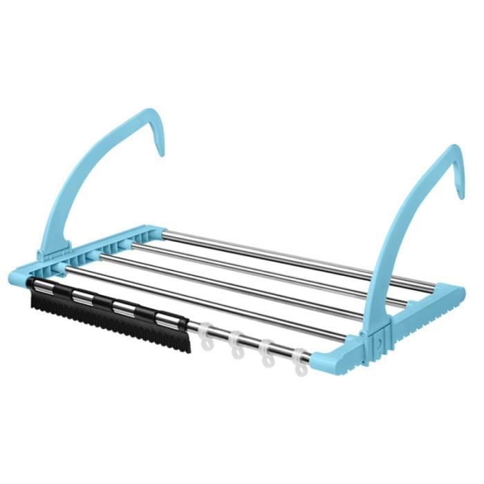 1 pc Balcon Séchage Rack En Acier Inoxydable Vêtements Cintre Chaussures pour LAVE-LINGE SECHANT