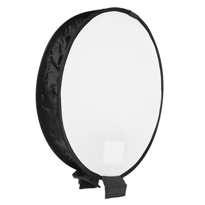 Boîte à lumière ronde Universal Softbox pliable portable Flash Diffuseur Softbox