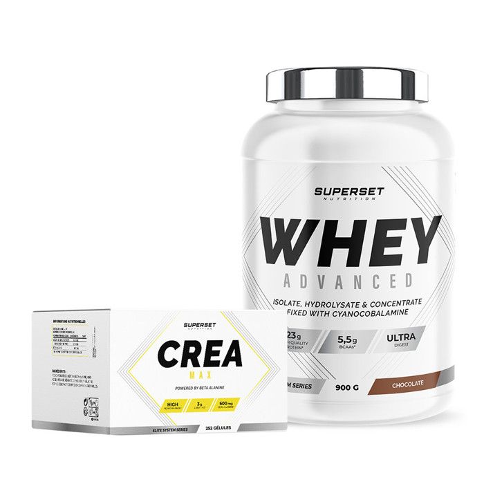 Programme Prise de Muscle Sec - Avancé | Whey Protéine | Créatine | Superset Nutrition