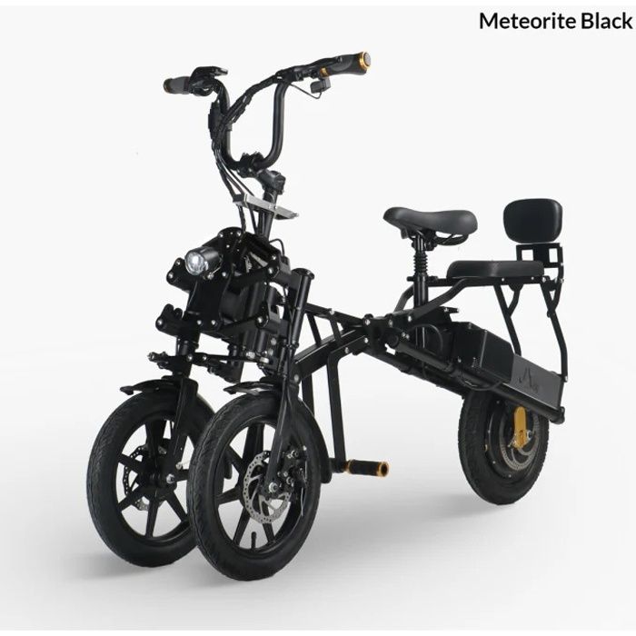 Tricycle Vélo électrique Afeda S6 Noir 500W moteurs 15.6AH Double batterie 14\