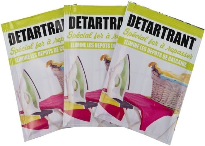 Détartrant Pour Fer à Repasser Parodi & Parodi Dekal - 2 Doses, Nettoie Le Réservoir Et La Semelle