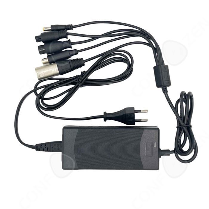 Chargeur Universel 42V 2A Pour Trottinette Électrique – 5 Embouts Inclus (Livraison Gratuite)