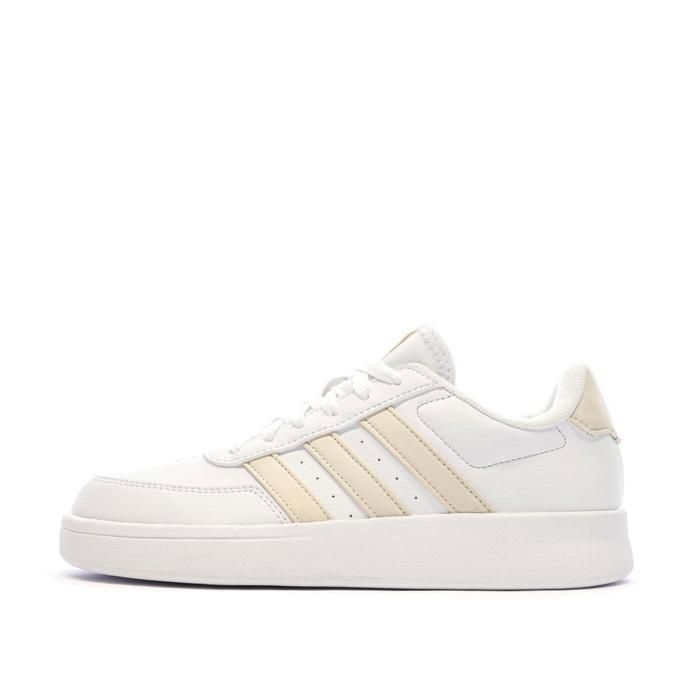 Adidas Baskets Blanches/Beige Femme Adidas Breaknet 2.0