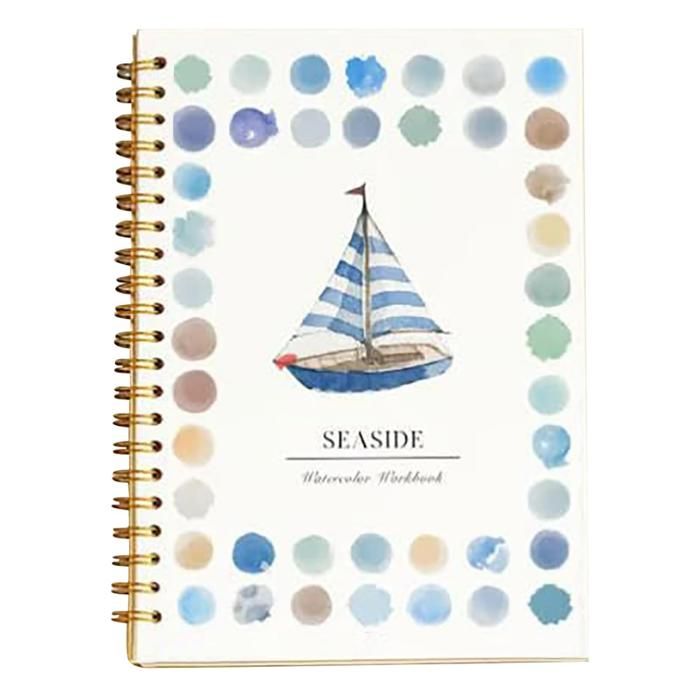 Cahier D'exercices Aquarelle 12 Motifs - Pour Débutants, Avec Pinceau Et Peinture - Cadeau Créatif Ados/adultes