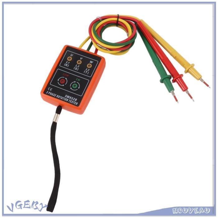 HQRP 3 phase indicateur testeur de rotation de phases sequence HQRP 3 phase indicateur testeur de rotation de phases sequence