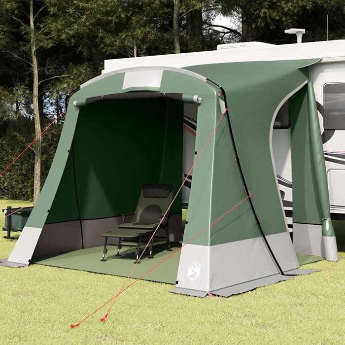 PROMOTION Tonnelle Tente - VENT-FLASH - Tente de hayon avec toit Vert 285x255x245 cm taffetas 472086