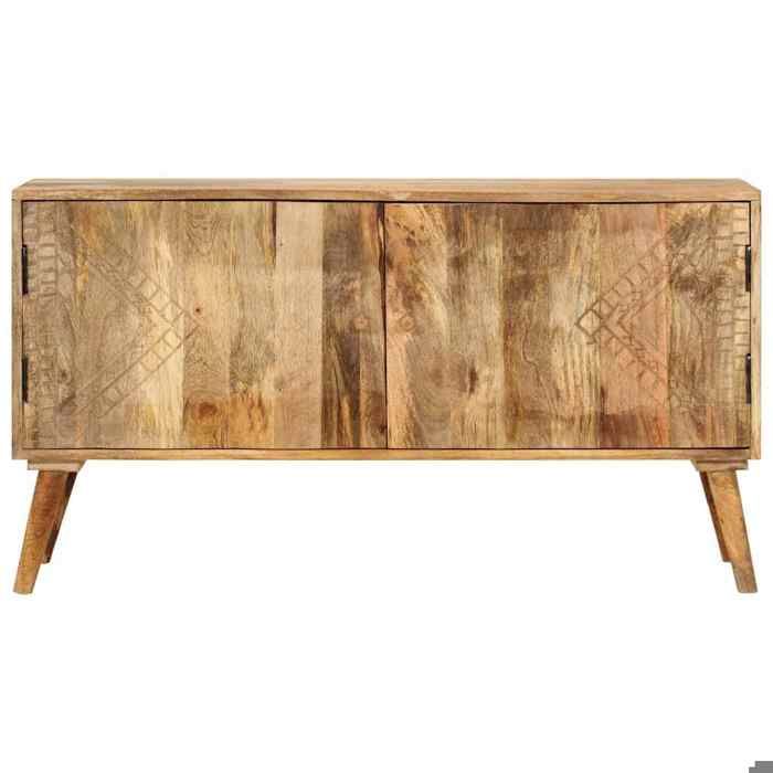 NEUFBuffet Bas - Buffet de rangement/Buffet Salle à Manger - Bois de manguier massif 110x30x60 cm 03_78371693
