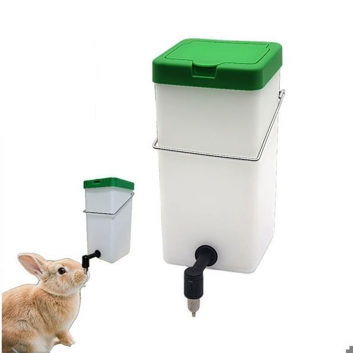 Distributeur automatique deau pour petits animaux - Capacité 2L - Transparent