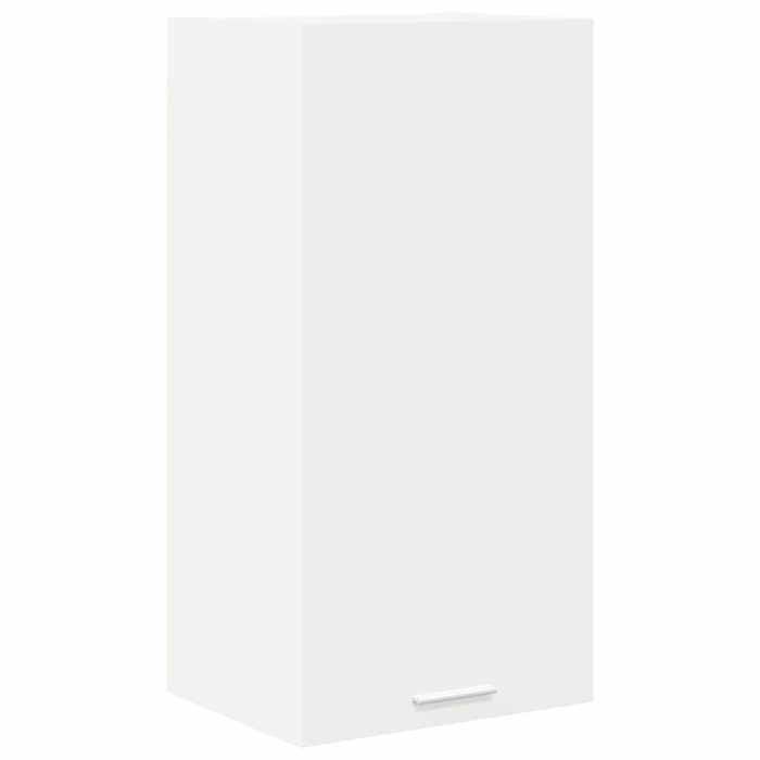 Armoire suspendue polyvalentee - vidaXL - bois dingénierie - blanc - 1 porte - 40x31x80 cm - grand espace - Capacité 60 kg blw11c36