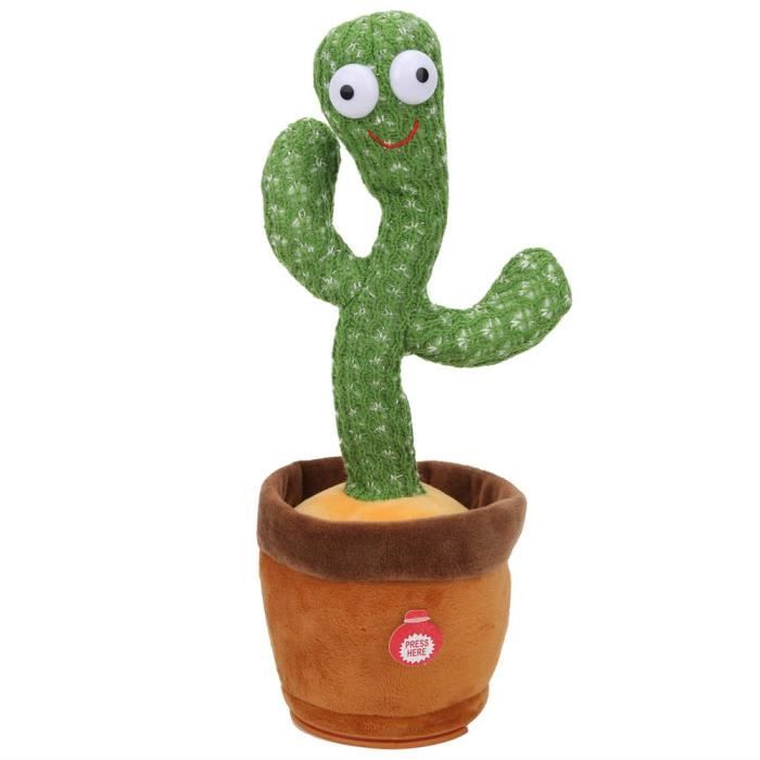 Meilleurs prix pour Alomejor Cactus en peluche Jouets en peluche de cactus électroniques chantant danse Cactus éducatif enfants jouet d'enfants