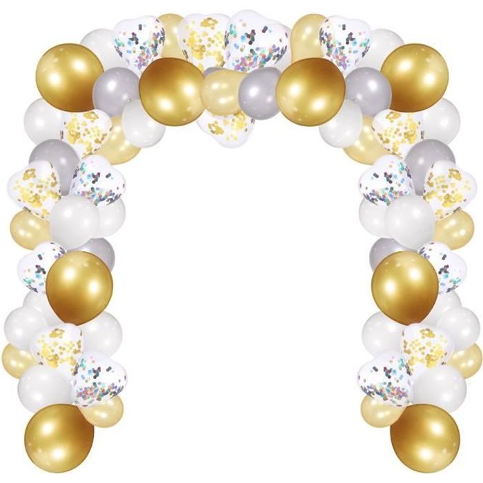 Partykindom Kit de guirlande décorative pour ballon Ensemble de bandes